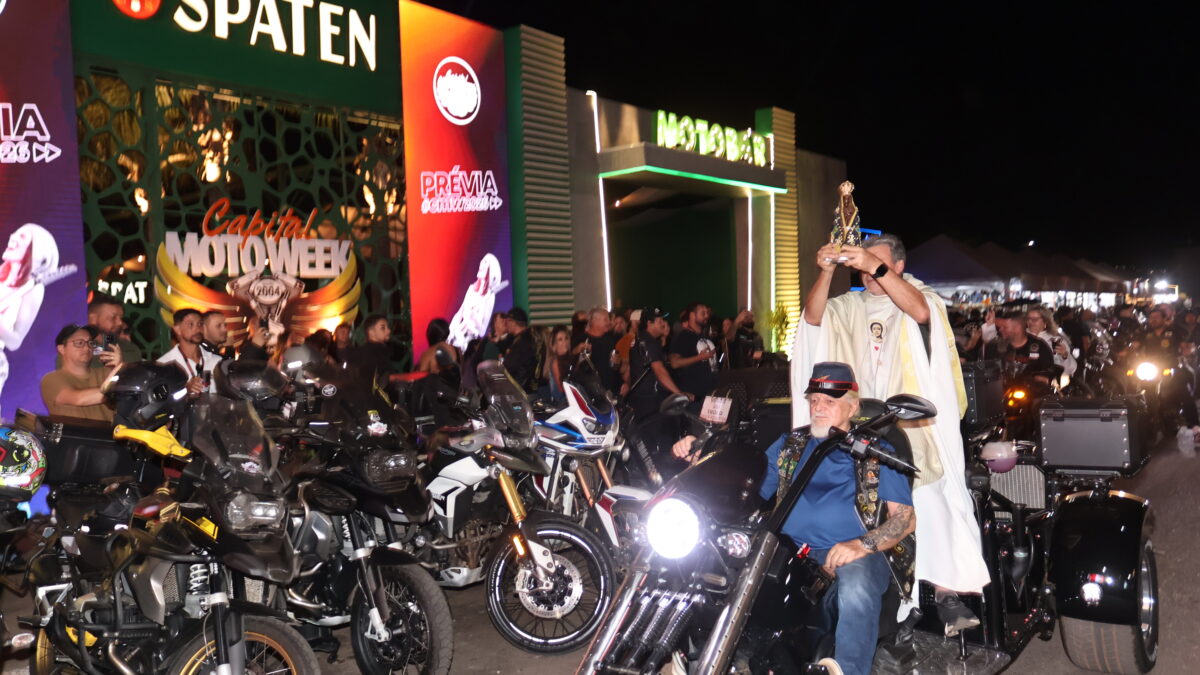 Fé e irmandade marcam Moto Missa no Capital Moto Week 2026